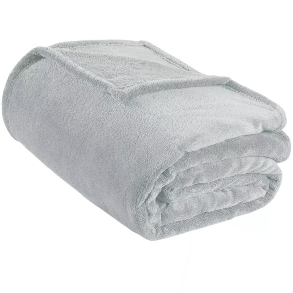 Microlight Plush Throw-Blanket Grey by Intelligent Design Twin/Twin XL NEW - Picture 5 of 6